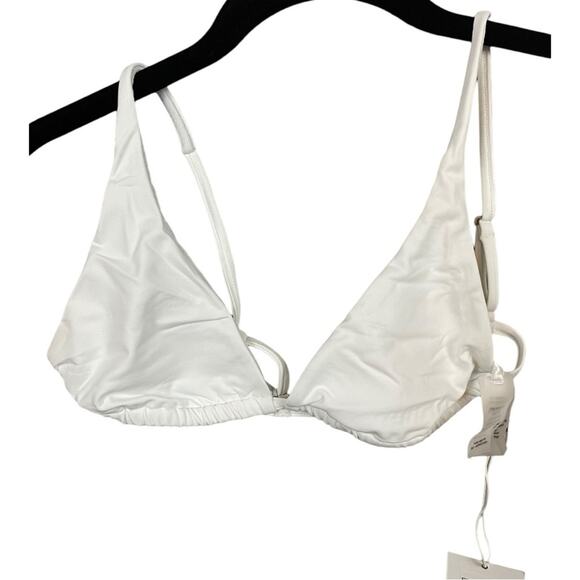 Andie Swim The Tropez String Bikini Top in White‎ Size M NWT - Picture 3 of 9